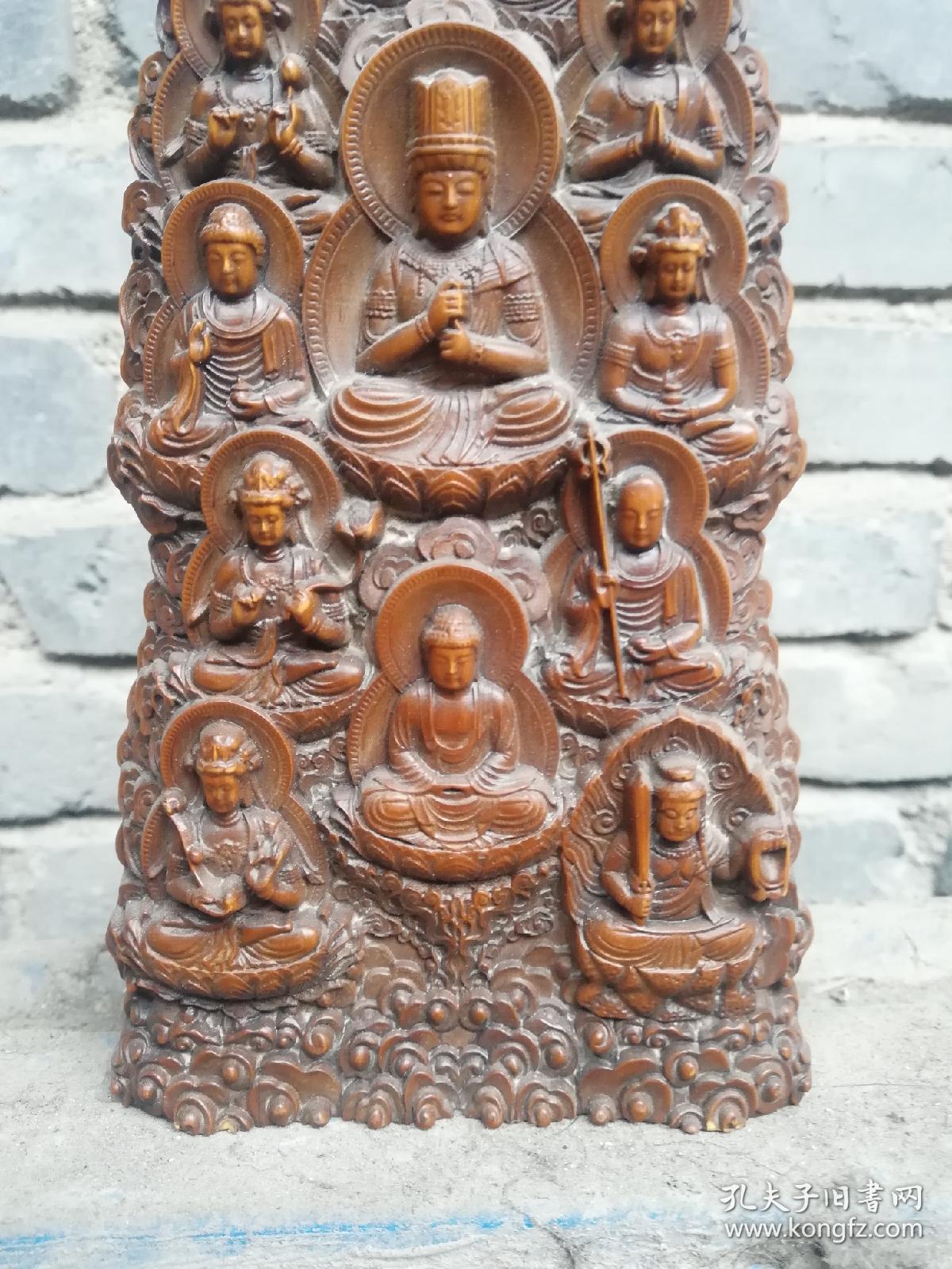 民间旧藏《万佛朝宗》木牌案摆