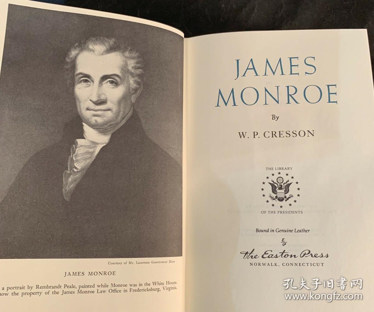 【包顺丰】james monroe,美国第5任总统《詹姆斯·门罗传记》,w. p.
