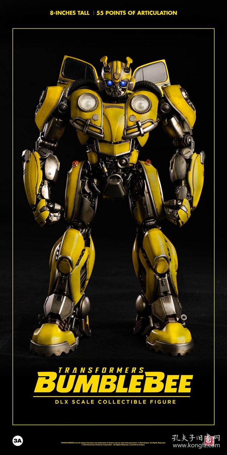预订变形金刚外传 大黄蜂 8寸(203mm)正版3a(threea)合金可动模型玩具