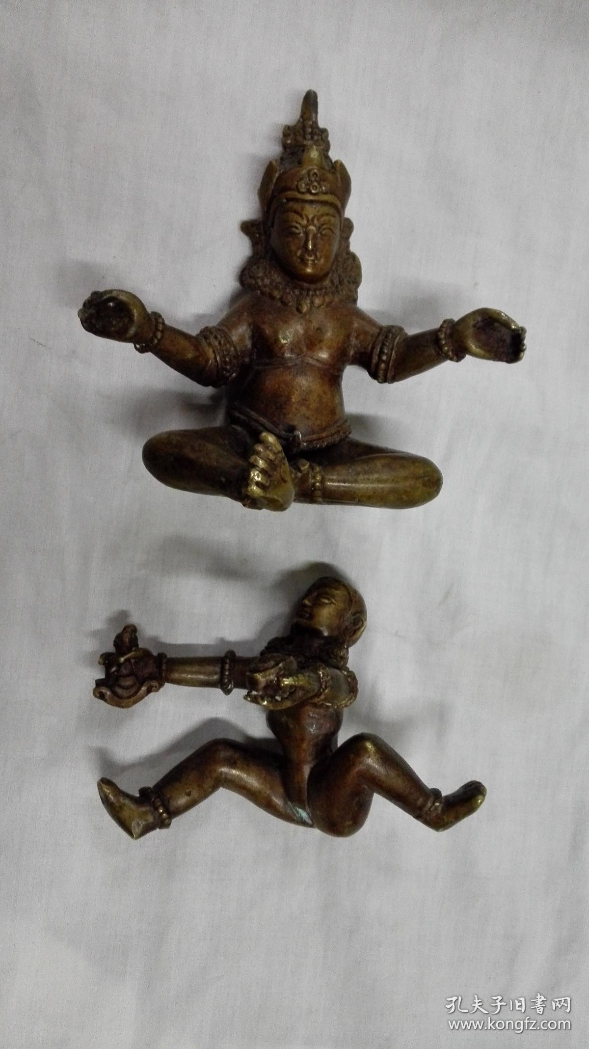 欢喜佛铜像欢喜佛铜像.高13厘米.宽13厘米.重940克.品相如图.