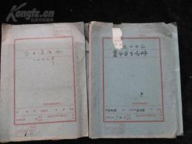 上海惠中中学学生名册、学生通讯录（手写两厚册）