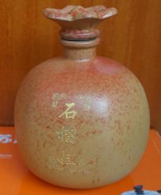 收藏酒瓶 红石榴形状酒瓶高15厘米一斤装（x6）