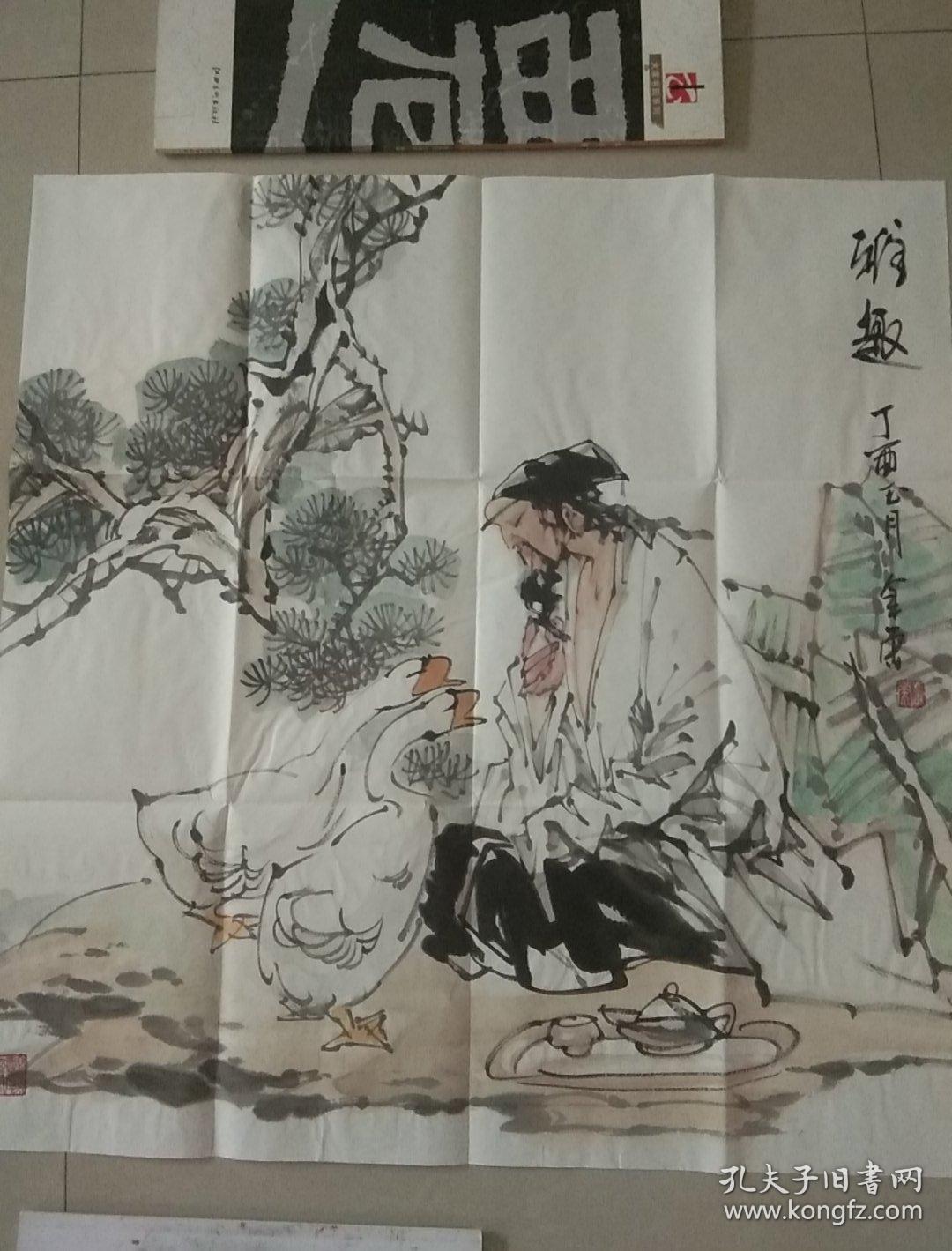 著名画家张金荣人物画二