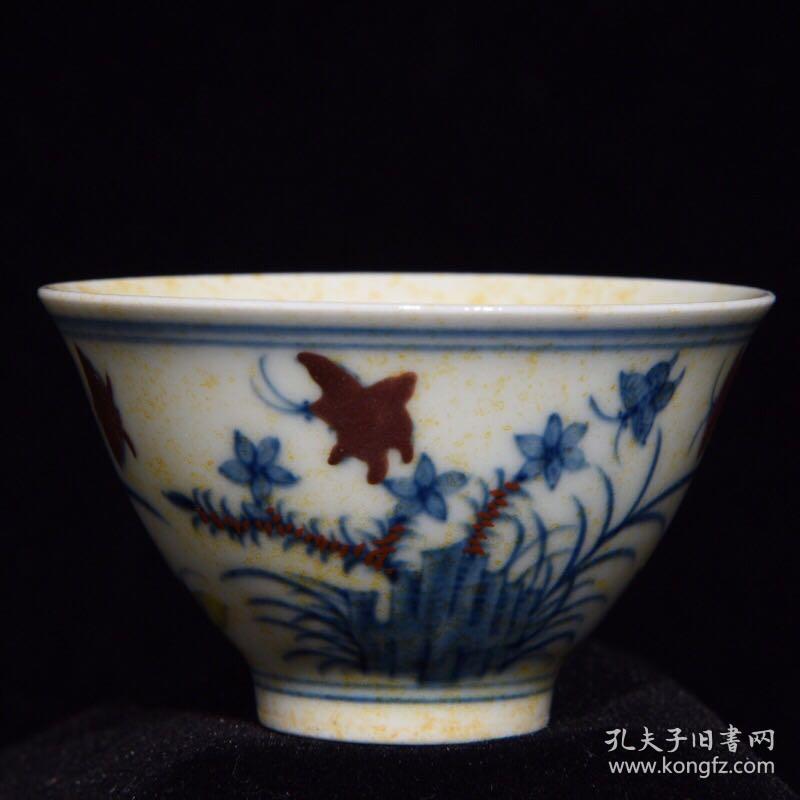 明成化斗彩三秋杯 4x6.8