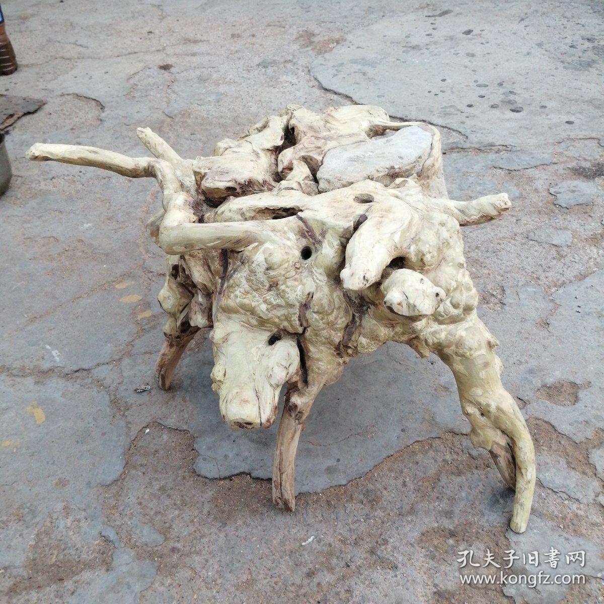 荆条根抱石
