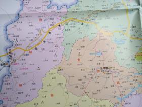 湘西州花垣县旅游交通图56乘85cm 湘西州花垣县地图花垣地图