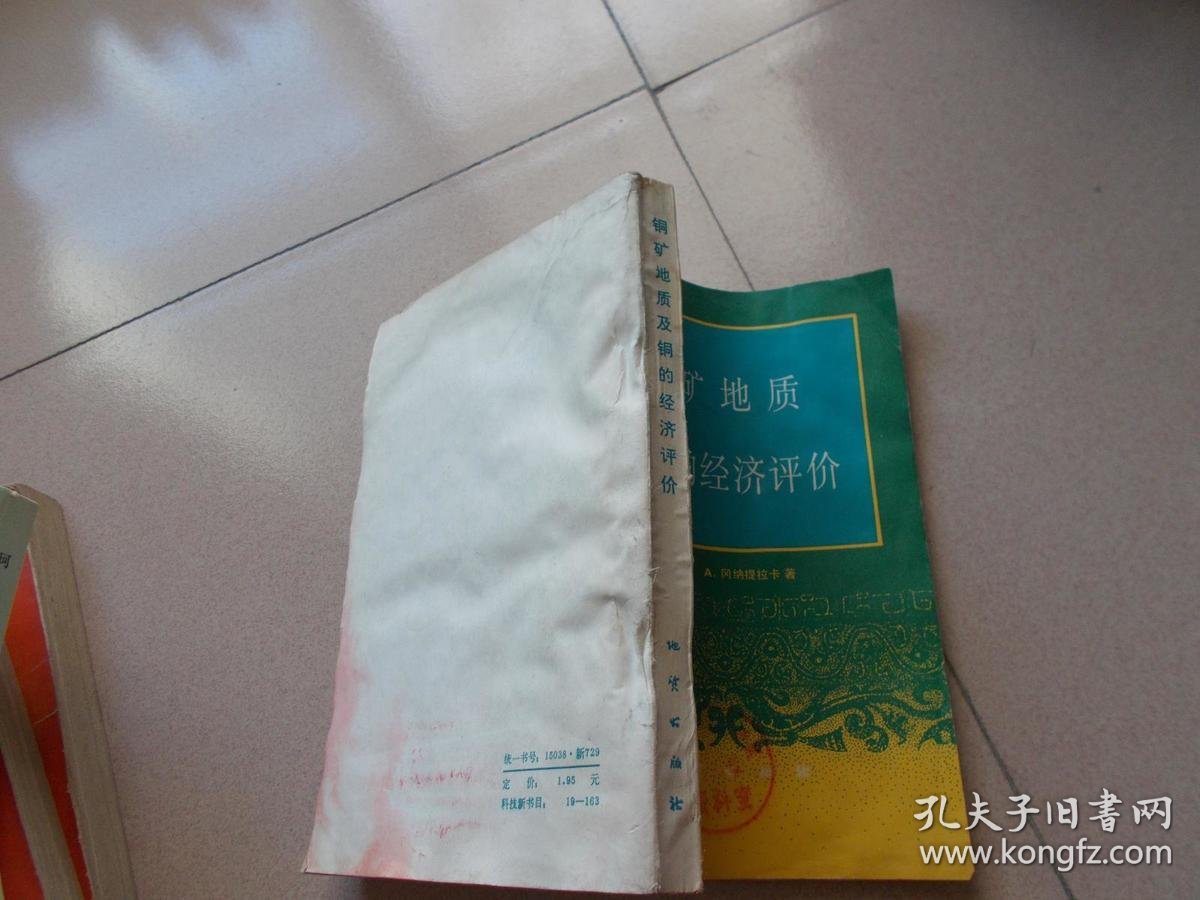 铜矿地质及铜的经济评价【书有些受潮起皱褶和