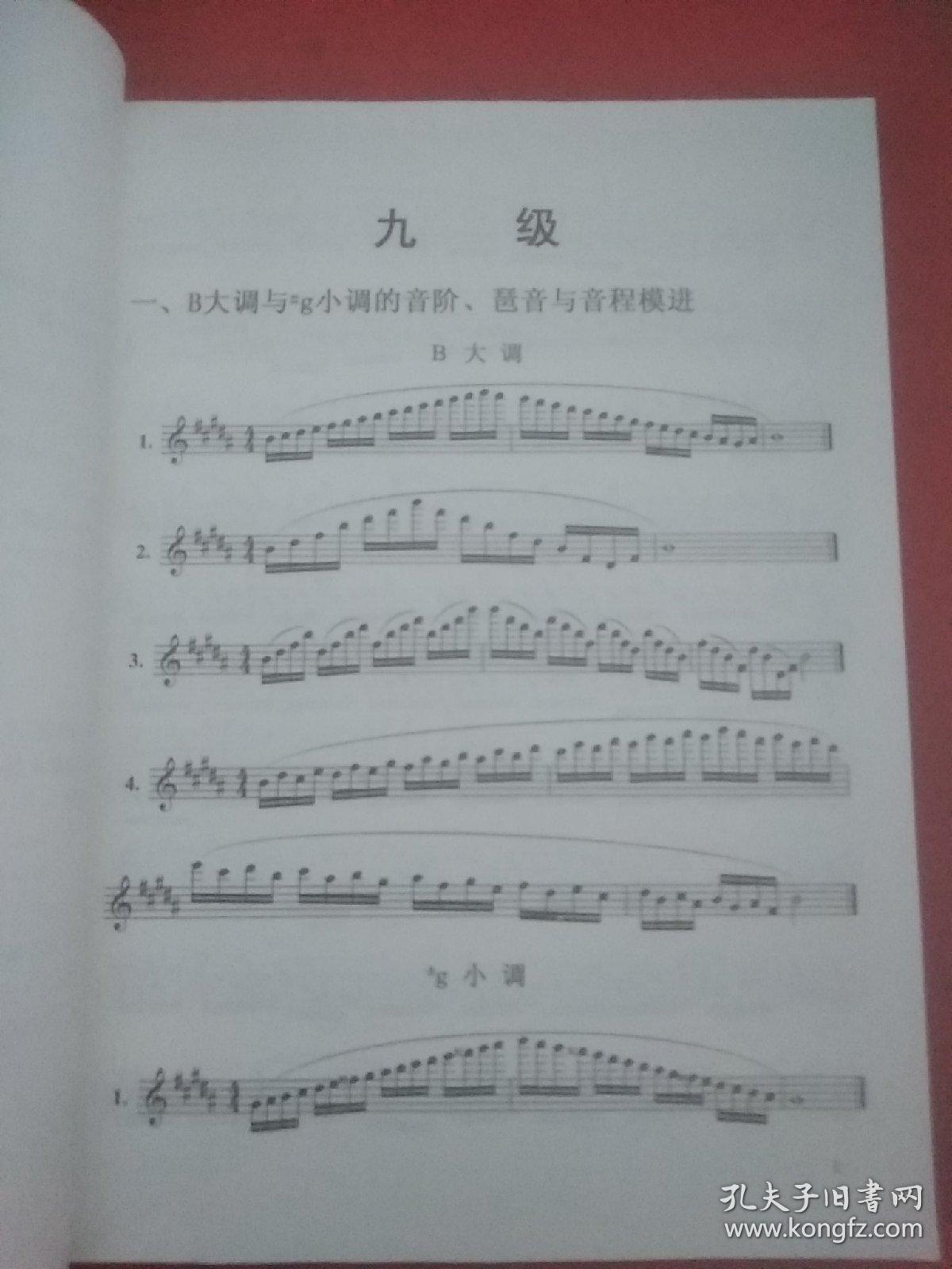 第二套中国音乐学院社会艺术水平考级全国通用教材 长笛 九级-十级 附