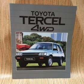1984年 丰田 TOYOTA 汽车 TERCEL 4WD 轿车 目录 样本 画册 宣传册
