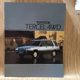 1984年 丰田 TOYOTA 汽车 欧洲版 TERCEL 4WD 轿车 目录 样本 画册 宣传册