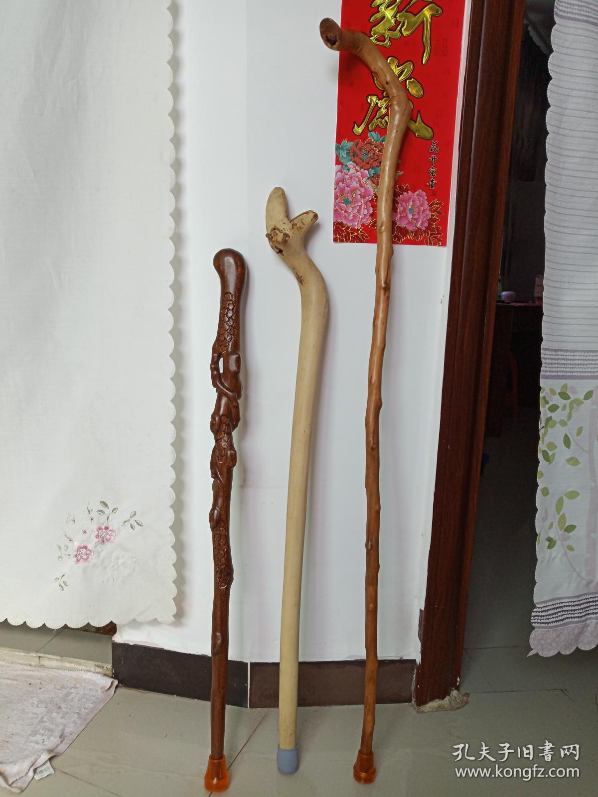 实木拐杖(手杖,文明杖,拐棍)三根汇总发布