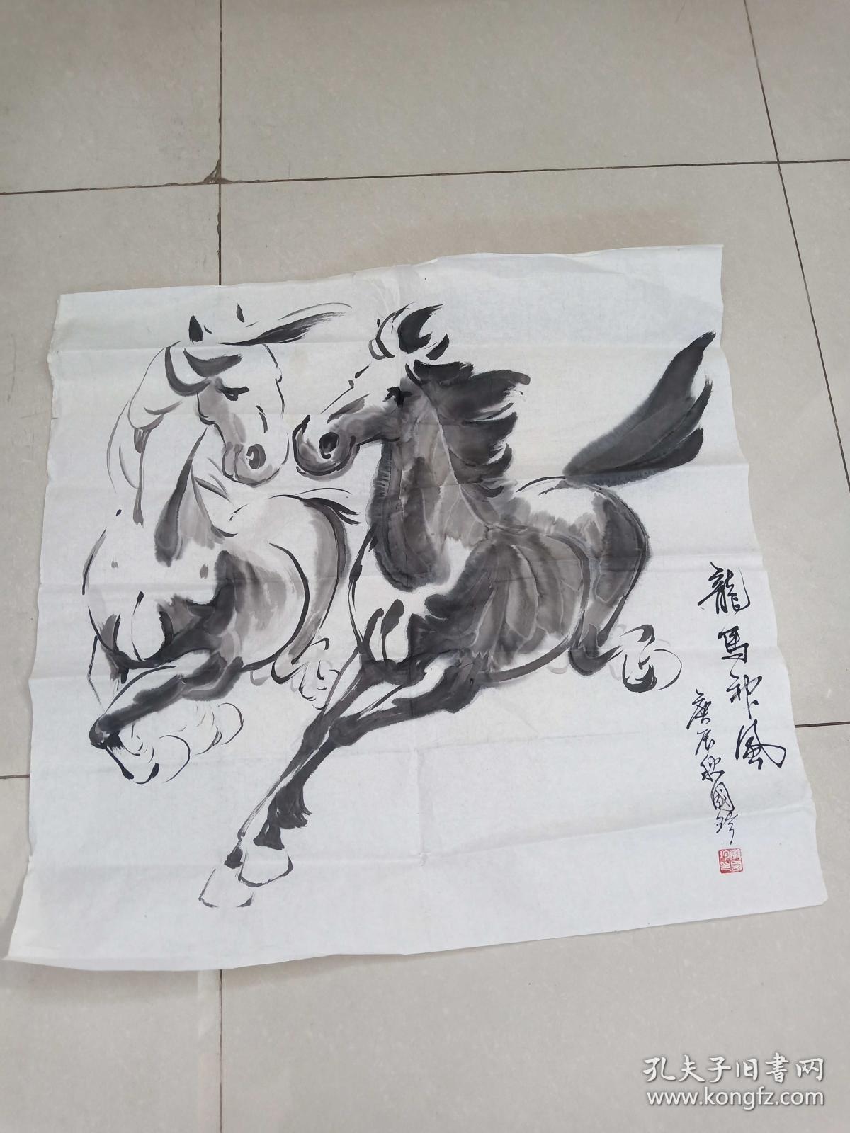 北京著名画马专家卫国珍作品4平尺保真