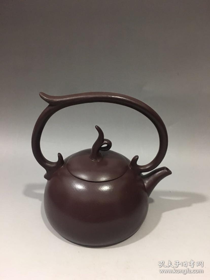 韩美林全手工紫砂壶 15x15厘米