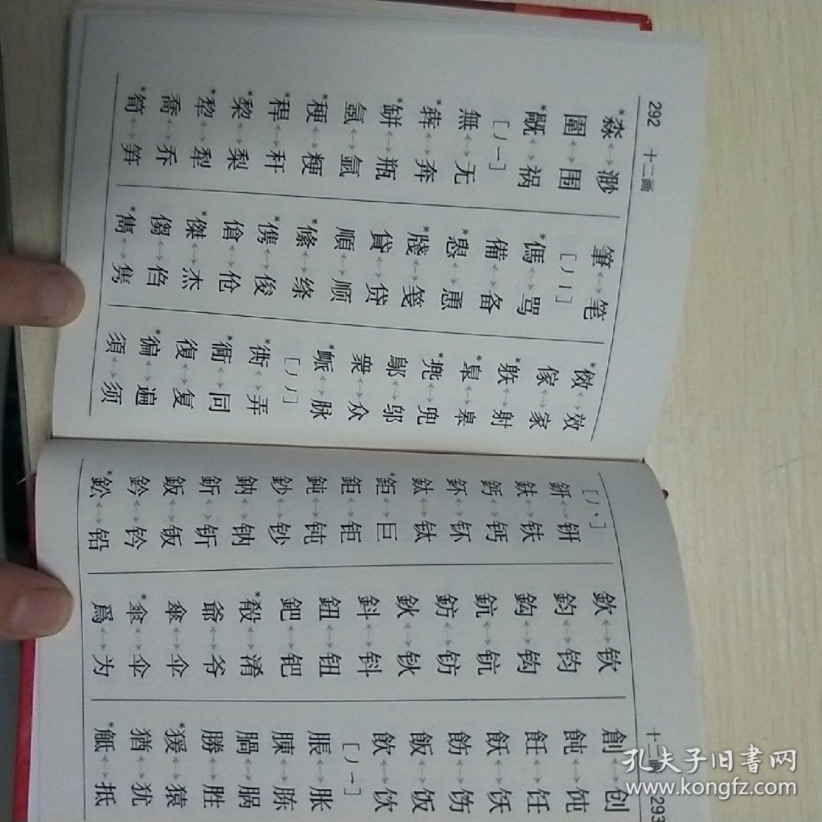 简化字繁体字异体字对照速查手册(修订版)