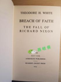 Breach of Faith: The Fall of Richard Nixon (Hardcover, 1st)