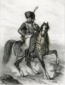 1845年钢版画《欧仁亲王》29.5×22厘米