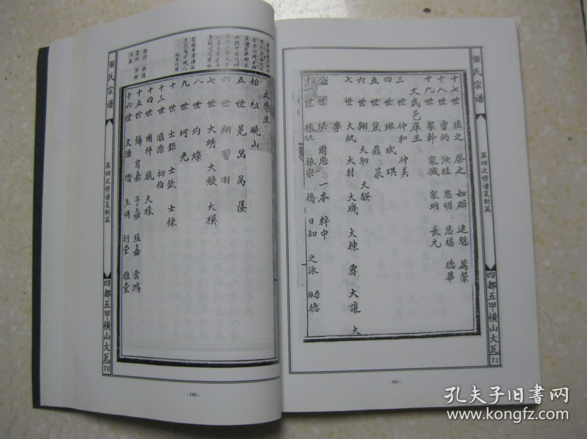 张氏族谱(横山大瓦.2008年第五次续修.