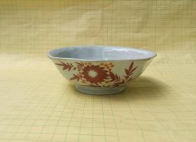 民国醴陵瓷花卉纹碗