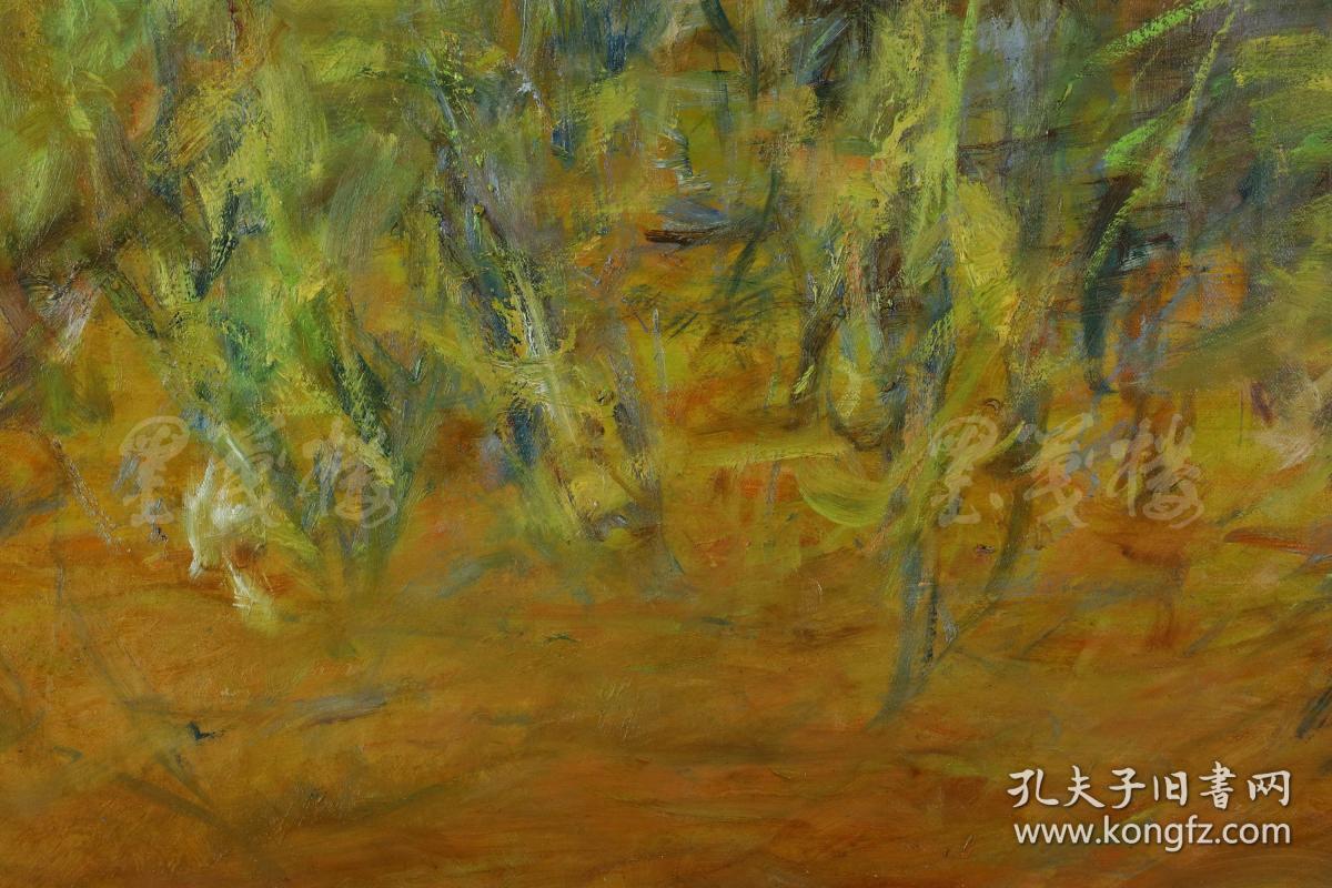 山东省美术家协会会员季鑫油画作品金黄一幅尺寸60cm100cm作品由中国
