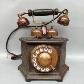 旧藏老式电话机一台  可正常使用