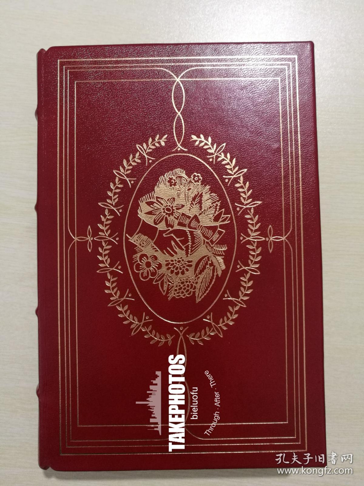 pride and prejudice 《 傲慢与偏见》,小16开本,漂亮的棕红色真皮装