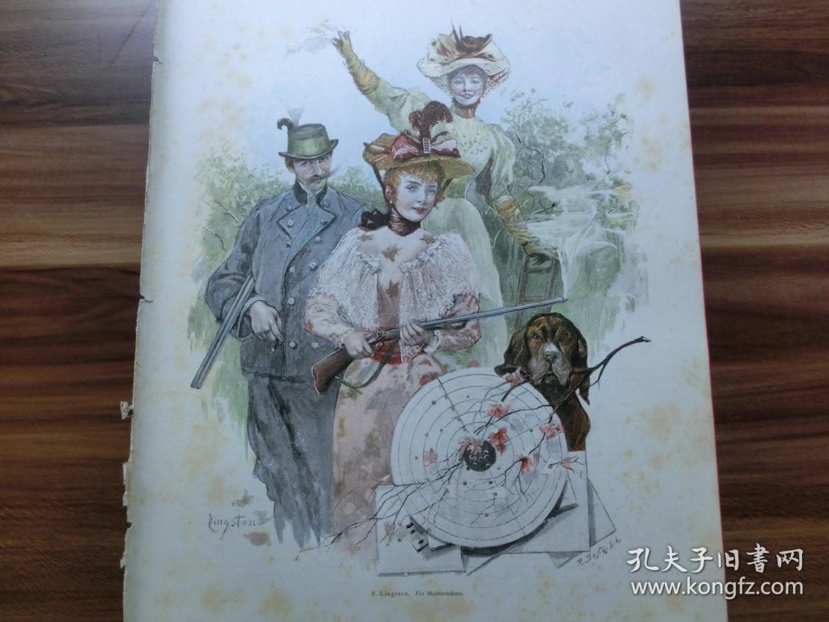 【现货 包邮】1890年套色木刻版画《在祈求上帝恩典的小女孩》(dank