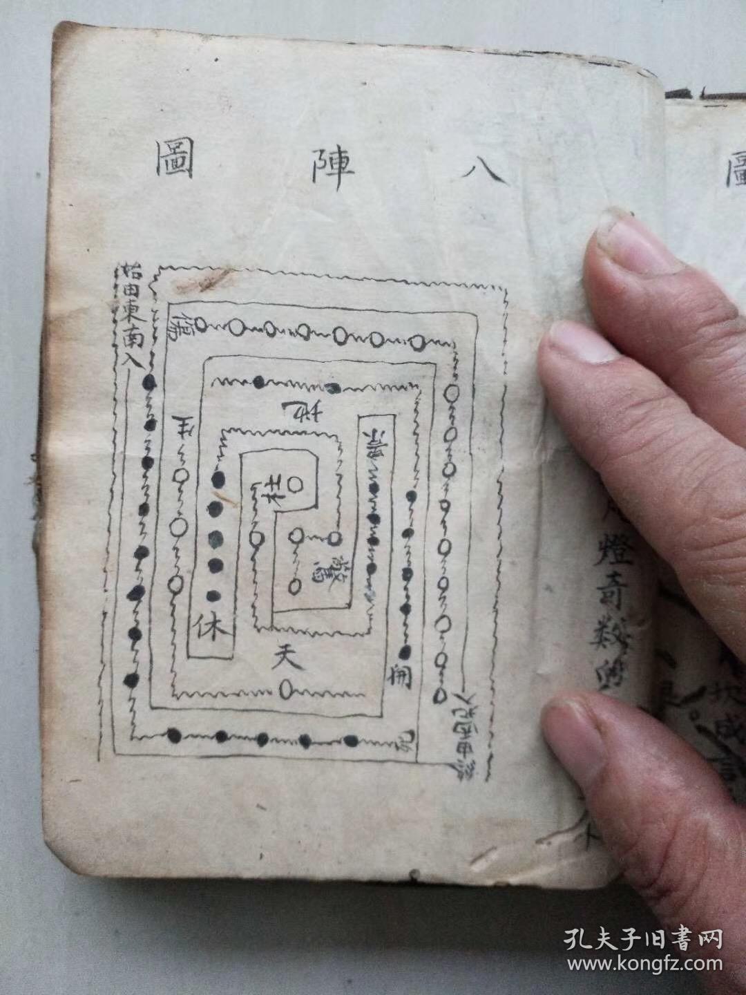 清代道教阴府丧葬文书格式 河图洛书图注 八阵图 各种