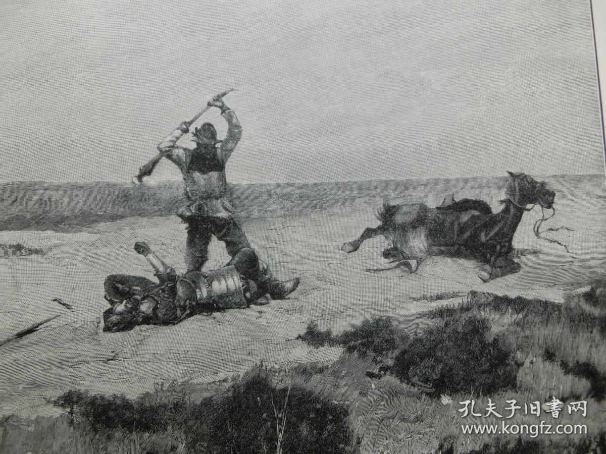 【百元包邮】 巨幅《堂吉诃德》1904年 木刻版画 木口木刻 纸张尺寸约
