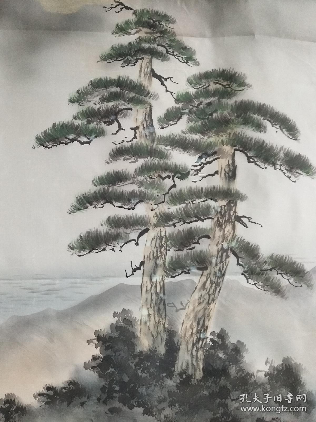 a14330:回流松树图软片(回流书画.回流老画)