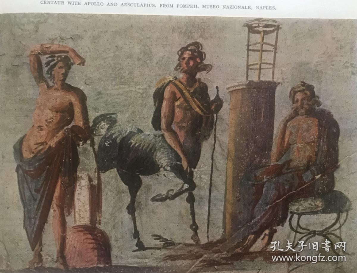 roman painting 古罗马绘画 全彩版 铜版纸印制 每幅画都是黏贴上去的