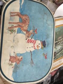 老的雪人驯鹿图,南瓜玉米杂谷图,英文版美国农