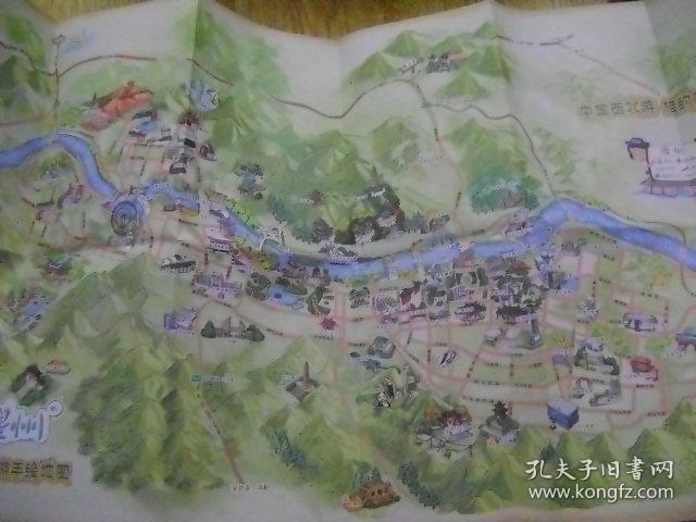 畅游兰州 兰州徒步游手绘地图