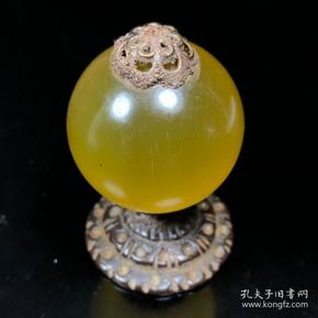 民间传世清晚期官帽顶珠