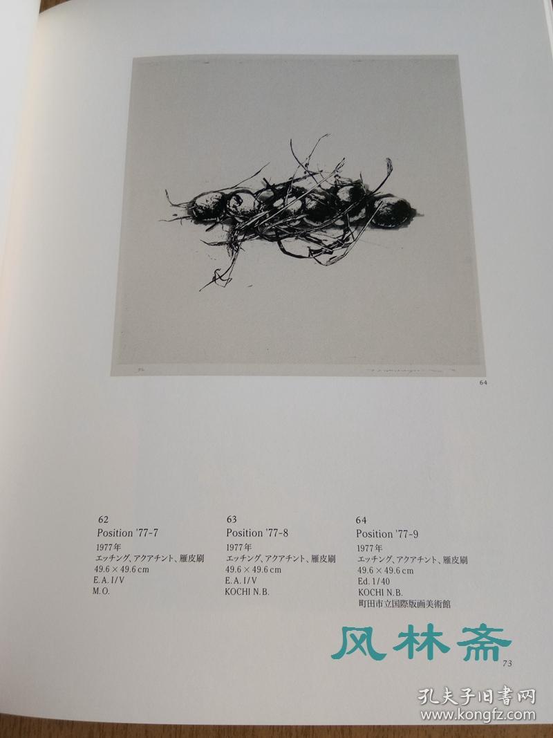 中林忠良铜版画集 创作126件 附年表 出版物等 日本当代艺术大师