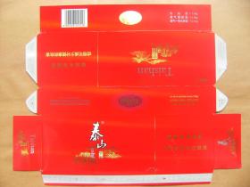 泰山 宏图 烟标条盒 红