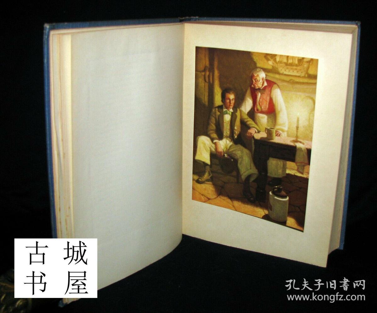 稀缺,赫尔曼·梅尔维尔名著《白鲸》12幅mead schaeffer彩色版画插图