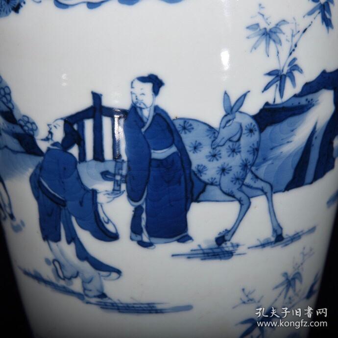 清康熙回流青花人物故事瓶