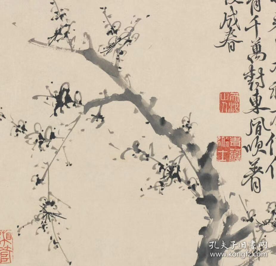 徐渭 十二月花卉图全卷,纸本大小30.07*563.07厘米.宣纸原色微喷印制.