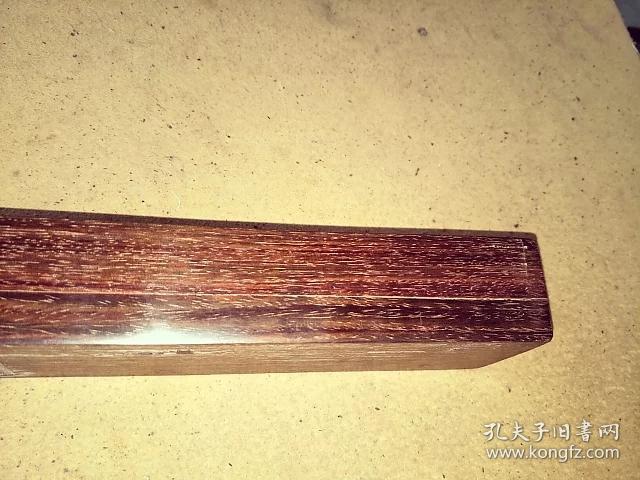 海南黄花梨紫油梨木料,是过去木工用的工具,木质细腻油润,麦穗纹明显