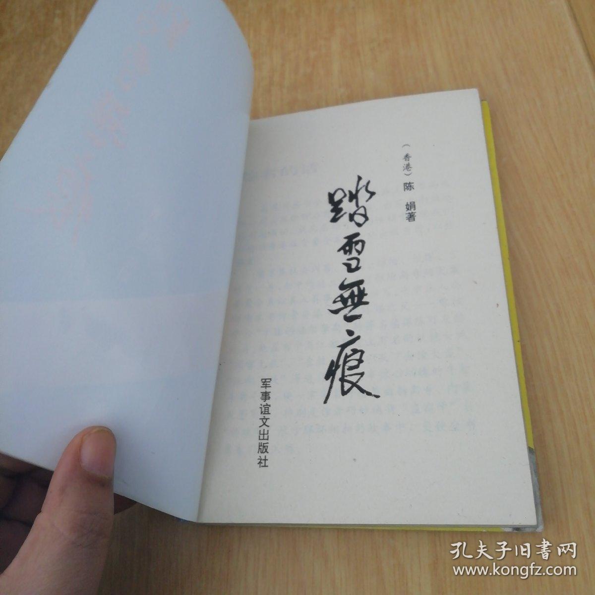 看香港女作家陈娟笔下昙花梦丛书巜踏雪无痕江湖一奇神探慈行金枝玉叶