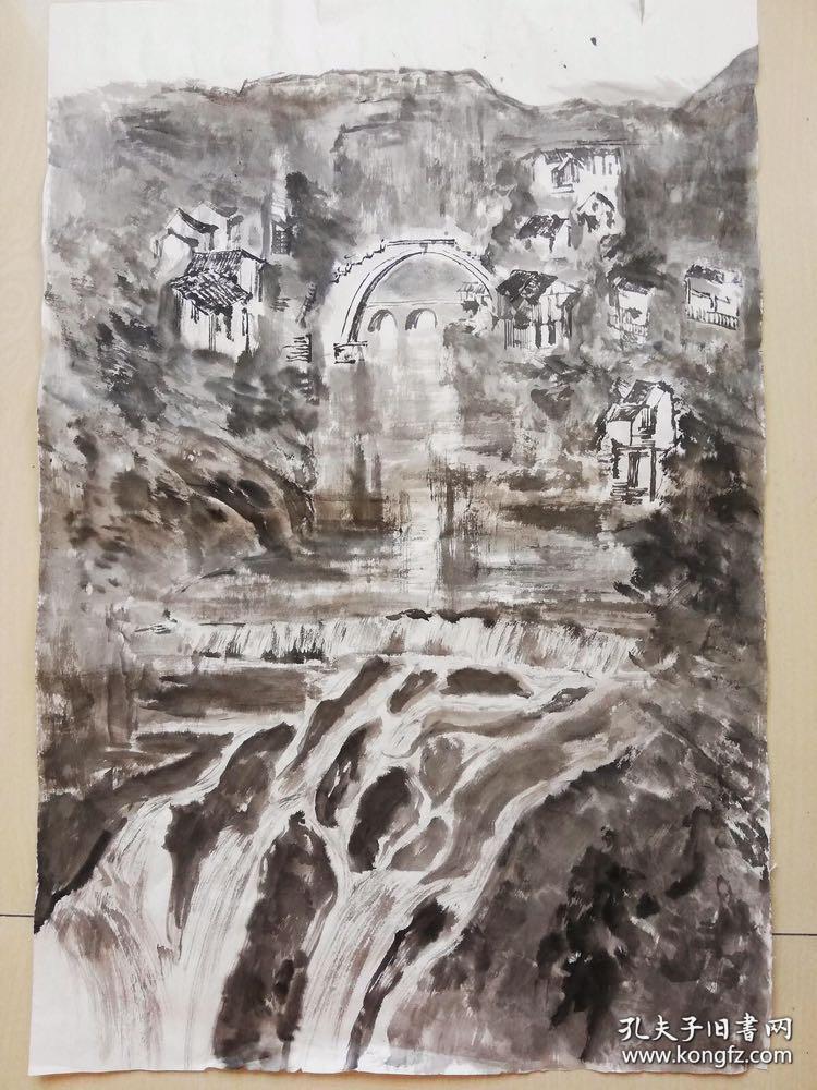 中国画 山水画 张丁 水墨纯手绘 珍藏