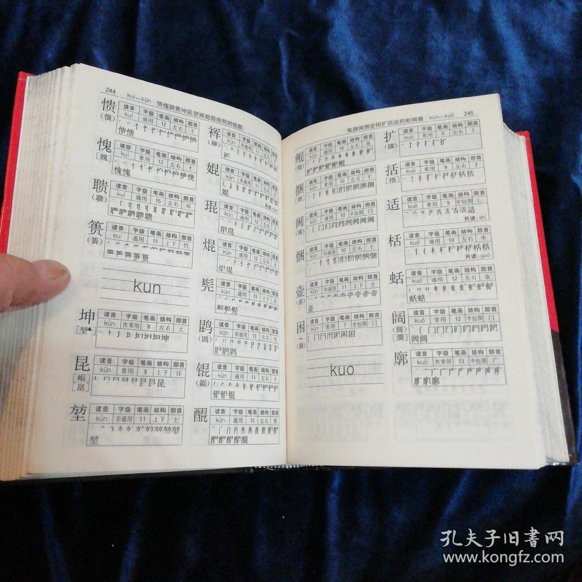 现代汉语笔画部首结构字级笔顺规范字典