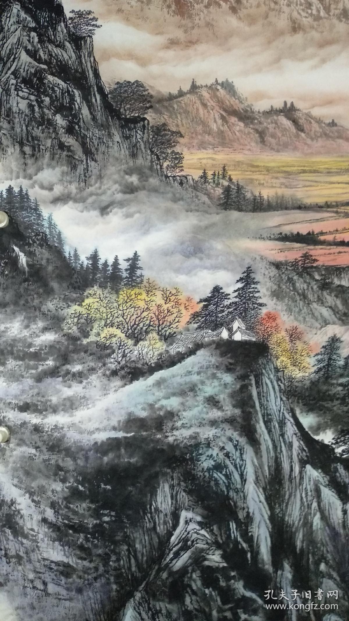 《字画保真》·丈二巨幅山水画,·未落款,可根据客户说明题款.