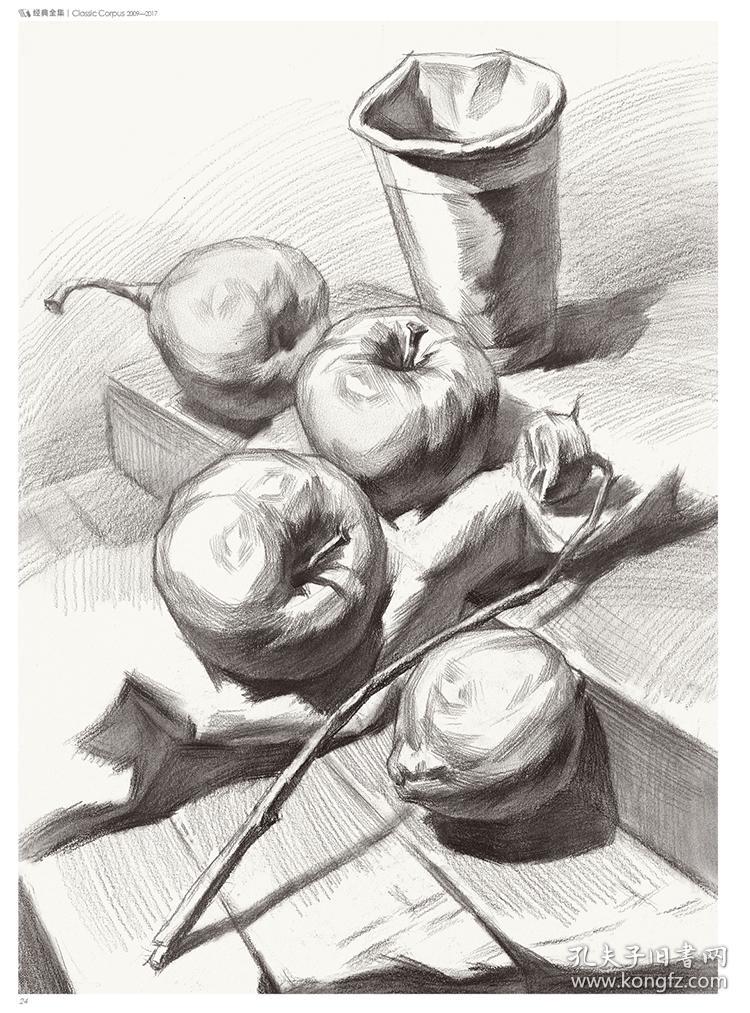 经典素描静物Ⅱ 美术基础技法结构到位绘画册