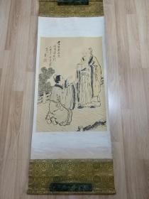 乙丑年 湖北宜昌书法协会会员 张寿文的精美书画作品一幅 "石公赠书"