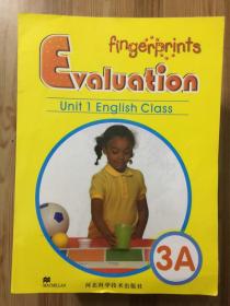 Fingerprints: Evaluation Unit 1 English Class 3A