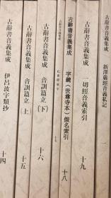 古辞书音义集成  全20册    扫描复制本   日文