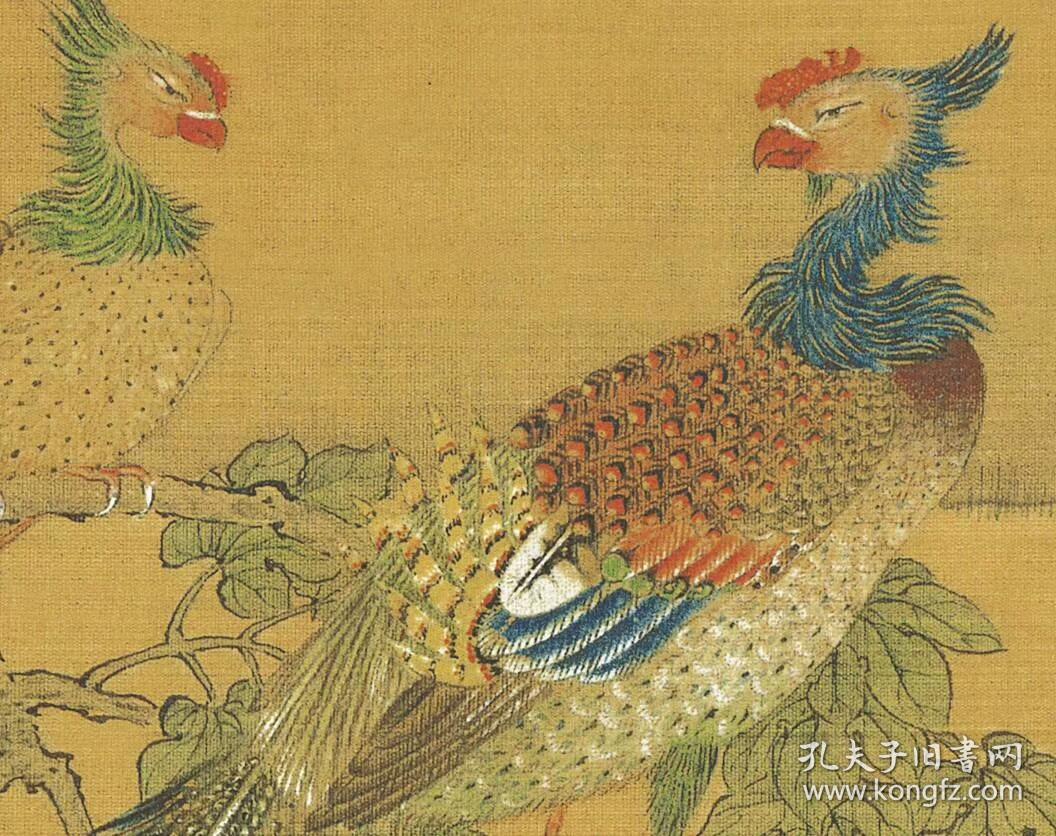 沈铨 百鸟朝凤图卷.纸本大小42.6*990.11厘米.宣纸原色微喷印制.
