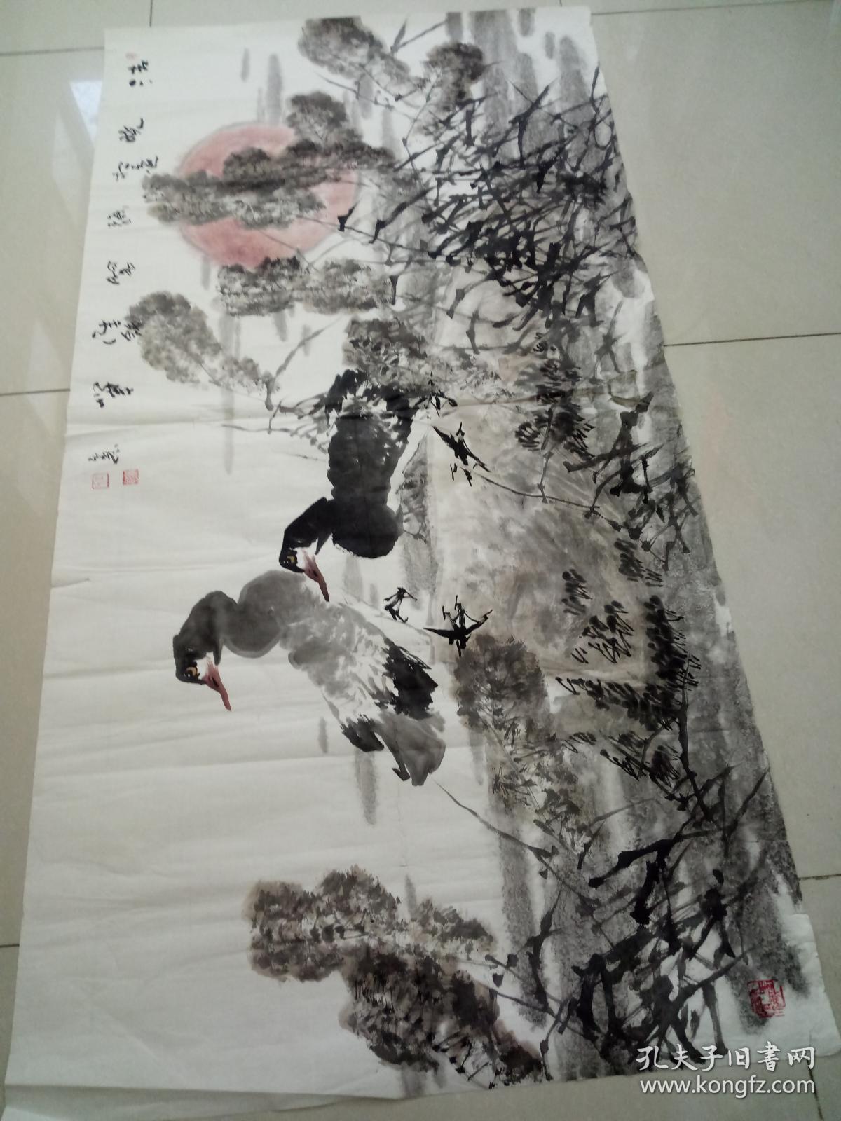 河北著名画家王维舒精品花鸟画一幅8平尺