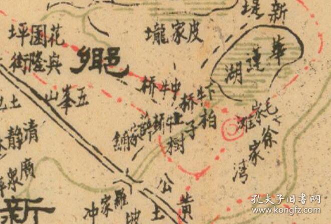 标注详细,常德市地理地名历史变迁重要史料.